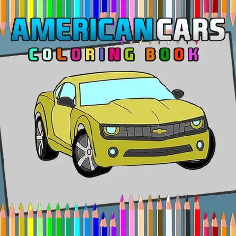American Cars Coloring Book